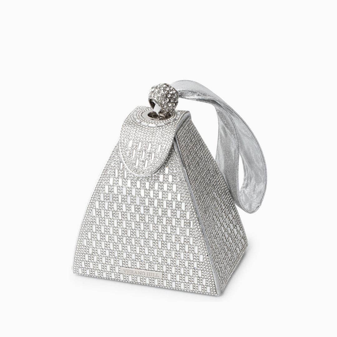 Crystal Pyramid Handbag – Glamorous Luxe Clutch