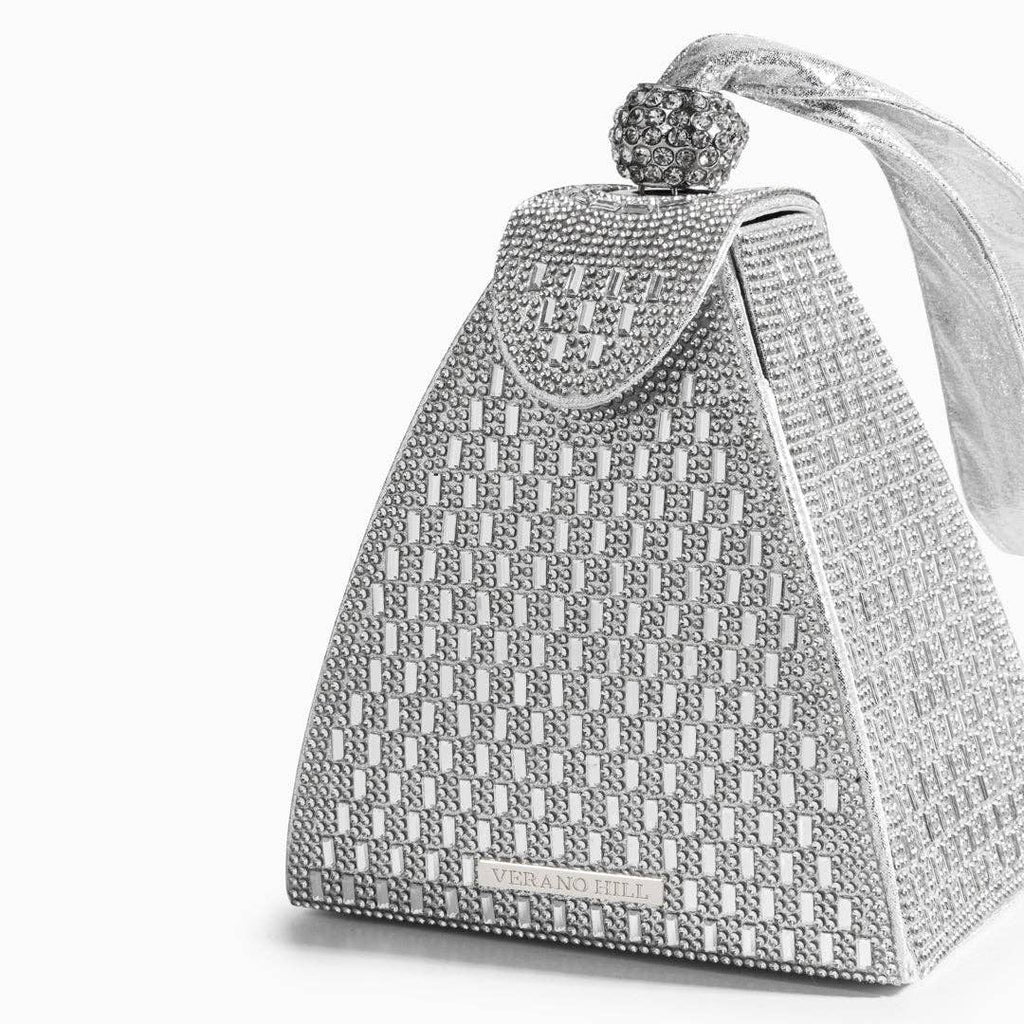 Crystal Pyramid Handbag – Glamorous Luxe Clutch