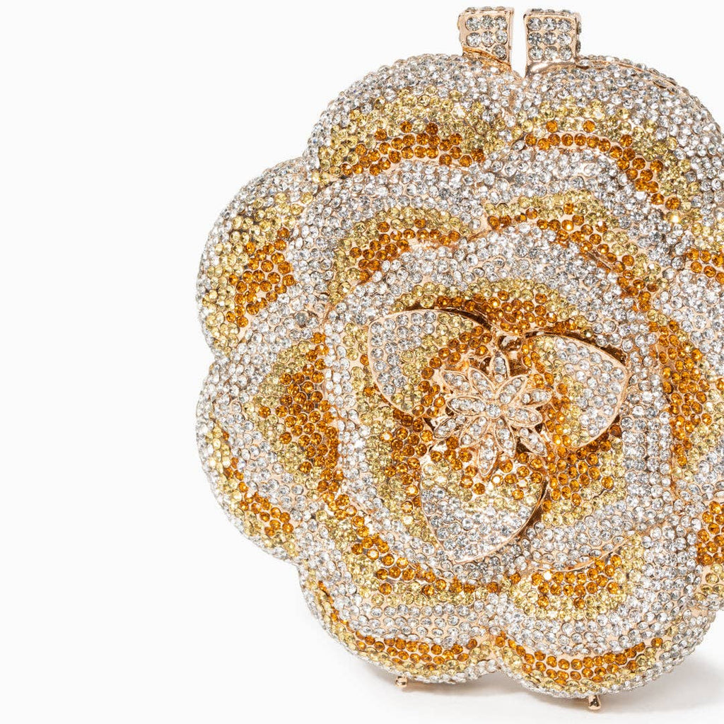 Jeline Floral Clutch – Statement Luxe Evening Piece