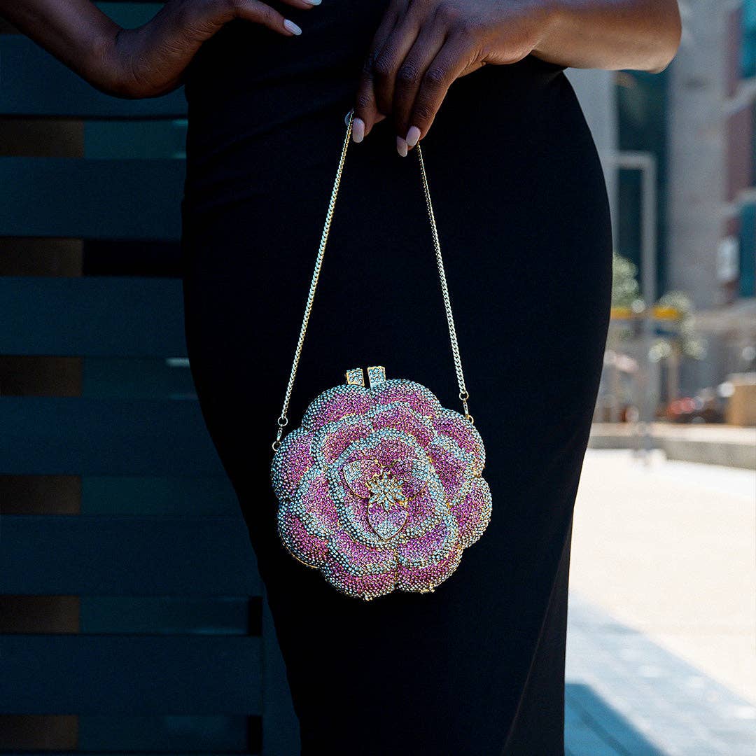 Jeline Floral Clutch – Statement Luxe Evening Piece