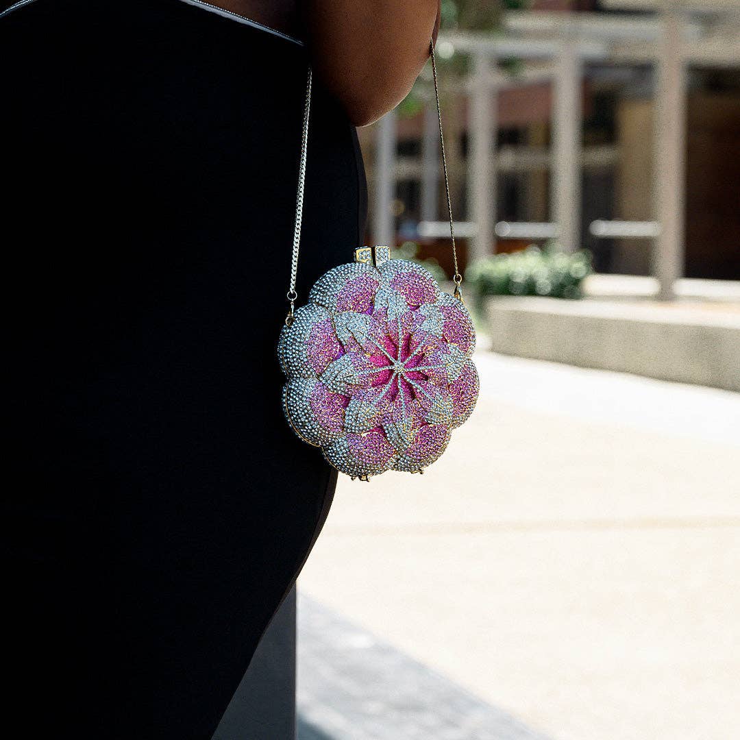 Jeline Floral Clutch – Statement Luxe Evening Piece