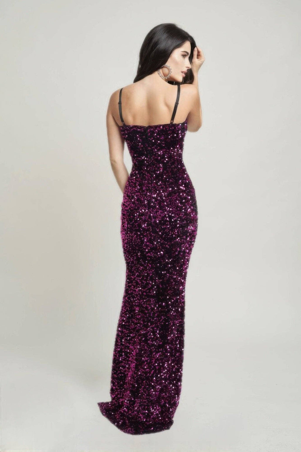 Velvet Corset Maxi Dress – Elegant Evening Silhouette