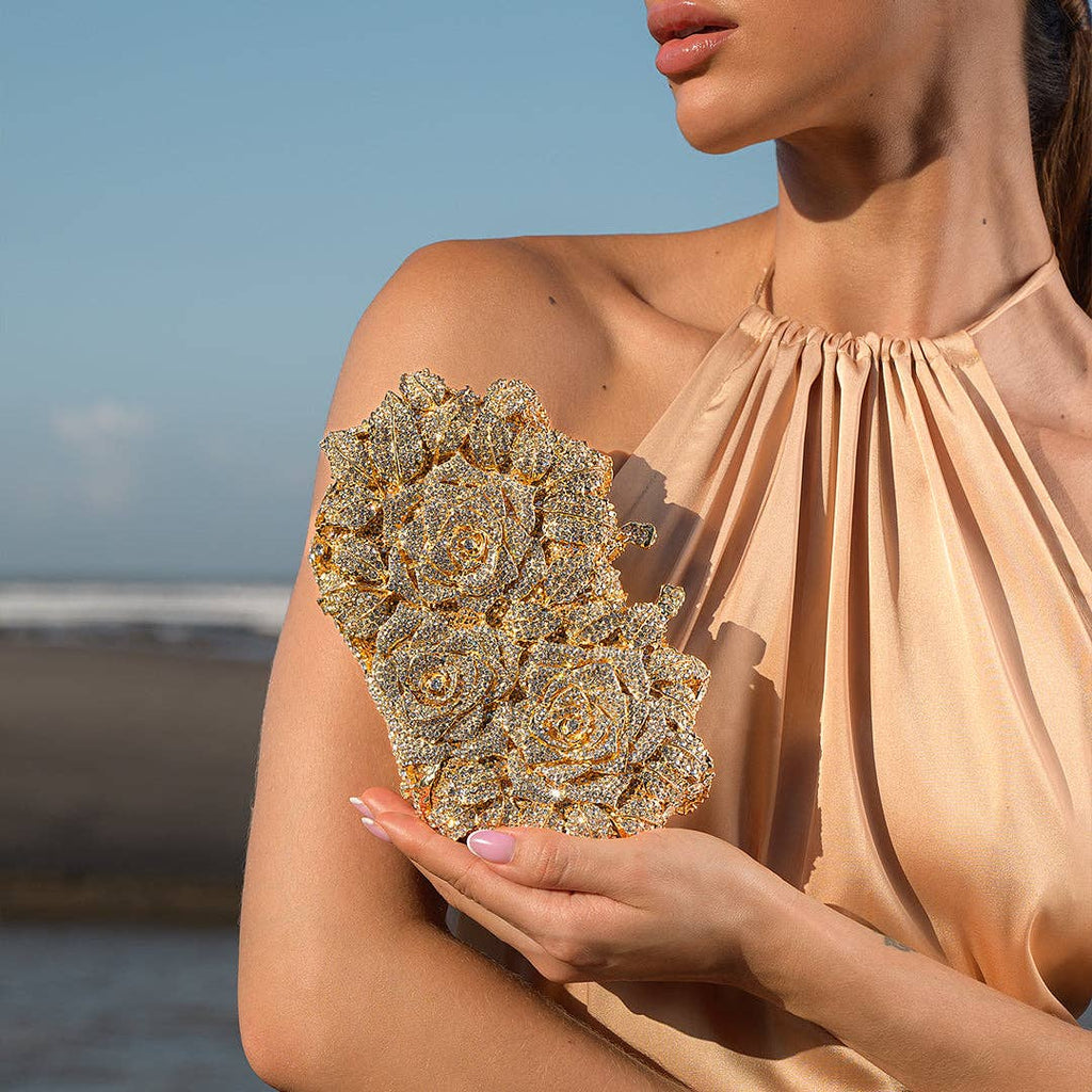 Cecilia Rose Clutch – Elegant Statement Evening Bag