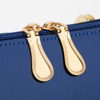 Ivory Glossy Braided-Handle Tote Bag