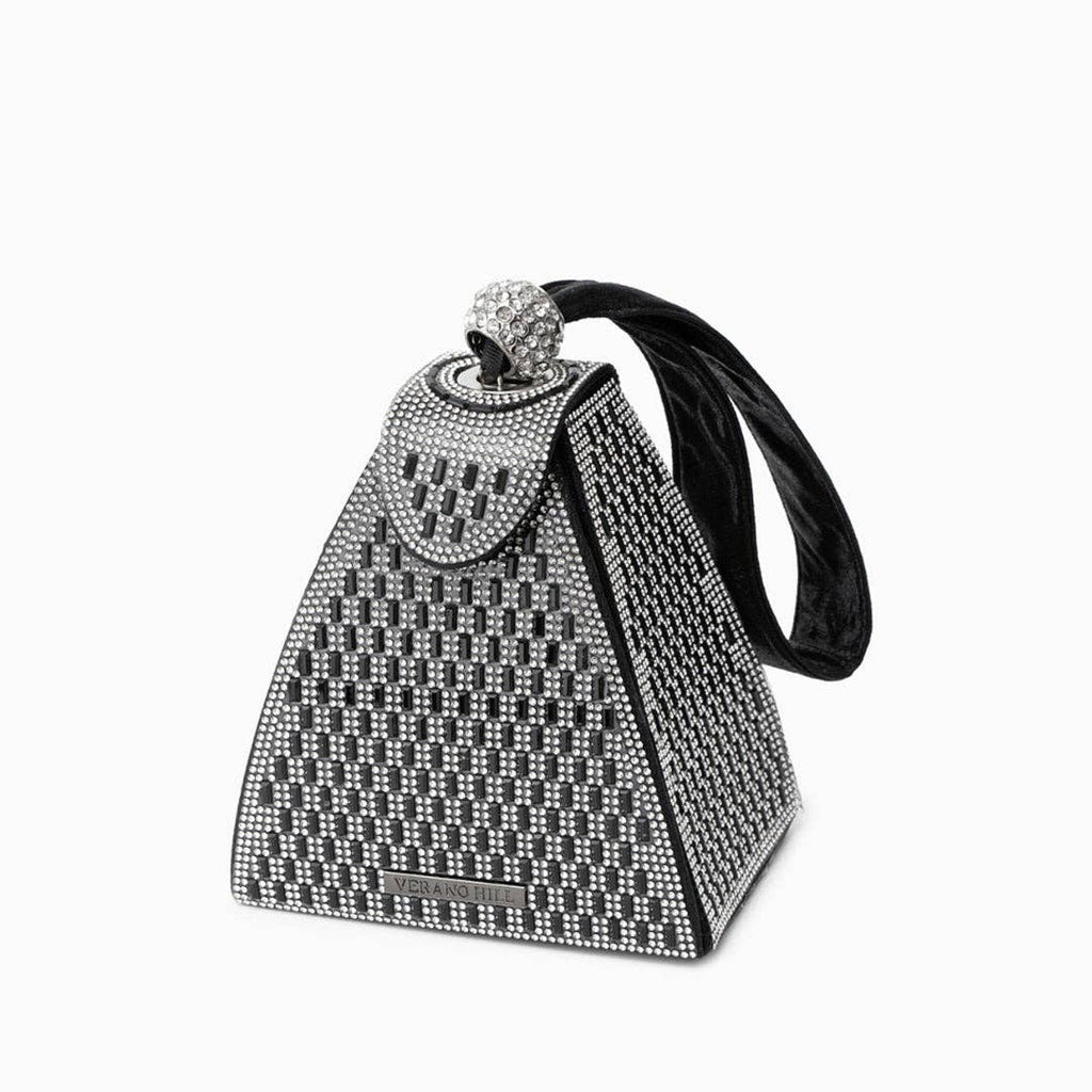 Crystal Pyramid Handbag – Glamorous Luxe Clutch
