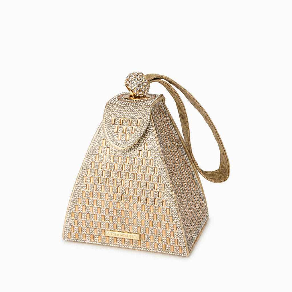 Crystal Pyramid Handbag – Glamorous Luxe Clutch