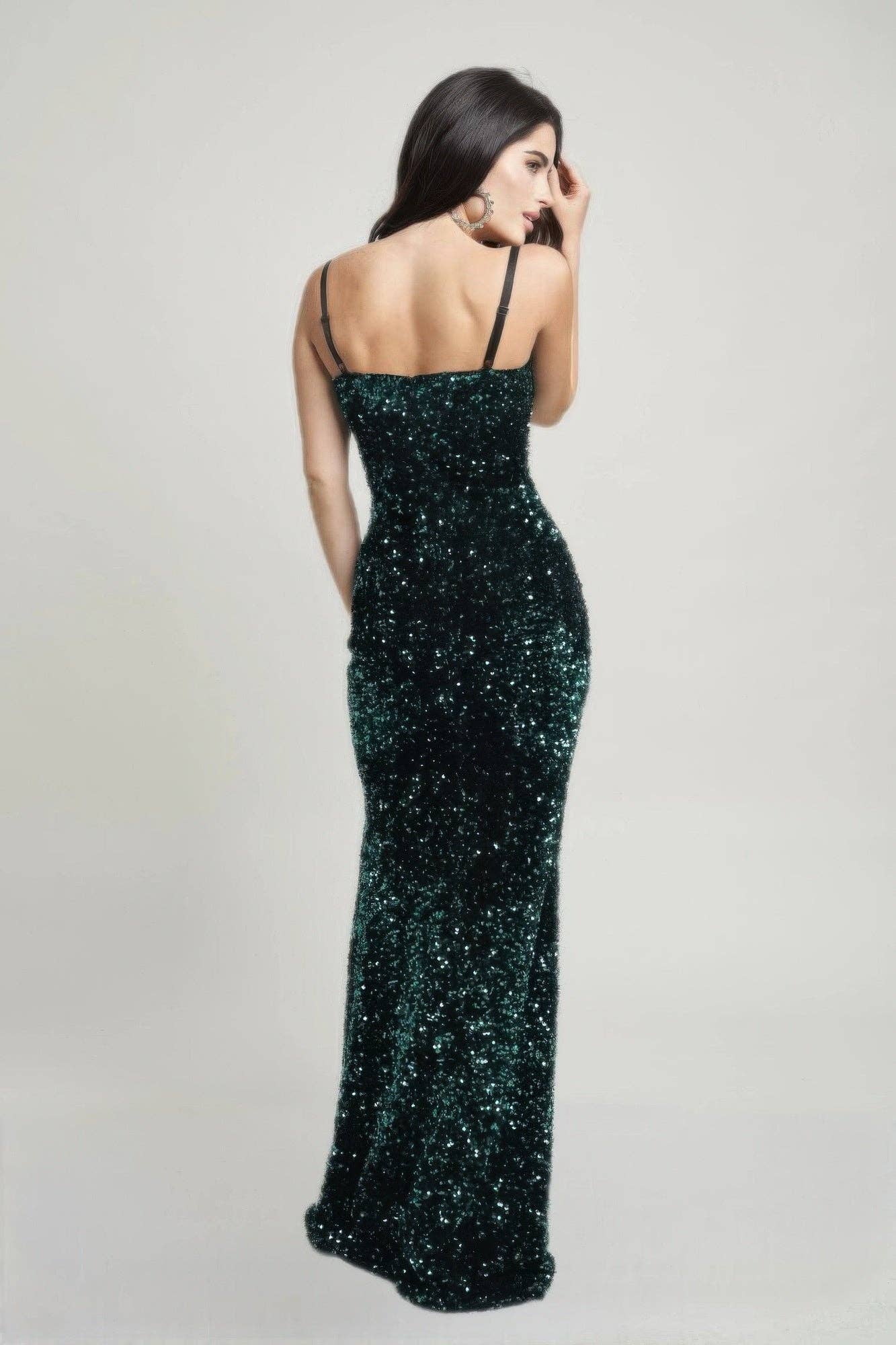 Velvet Corset Maxi Dress – Elegant Evening Silhouette