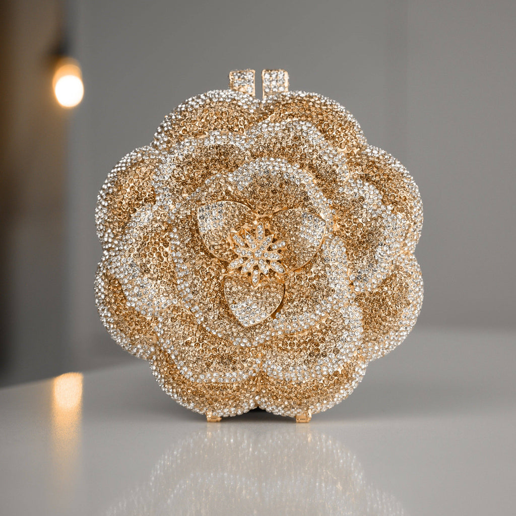 Jeline Floral Clutch – Statement Luxe Evening Piece