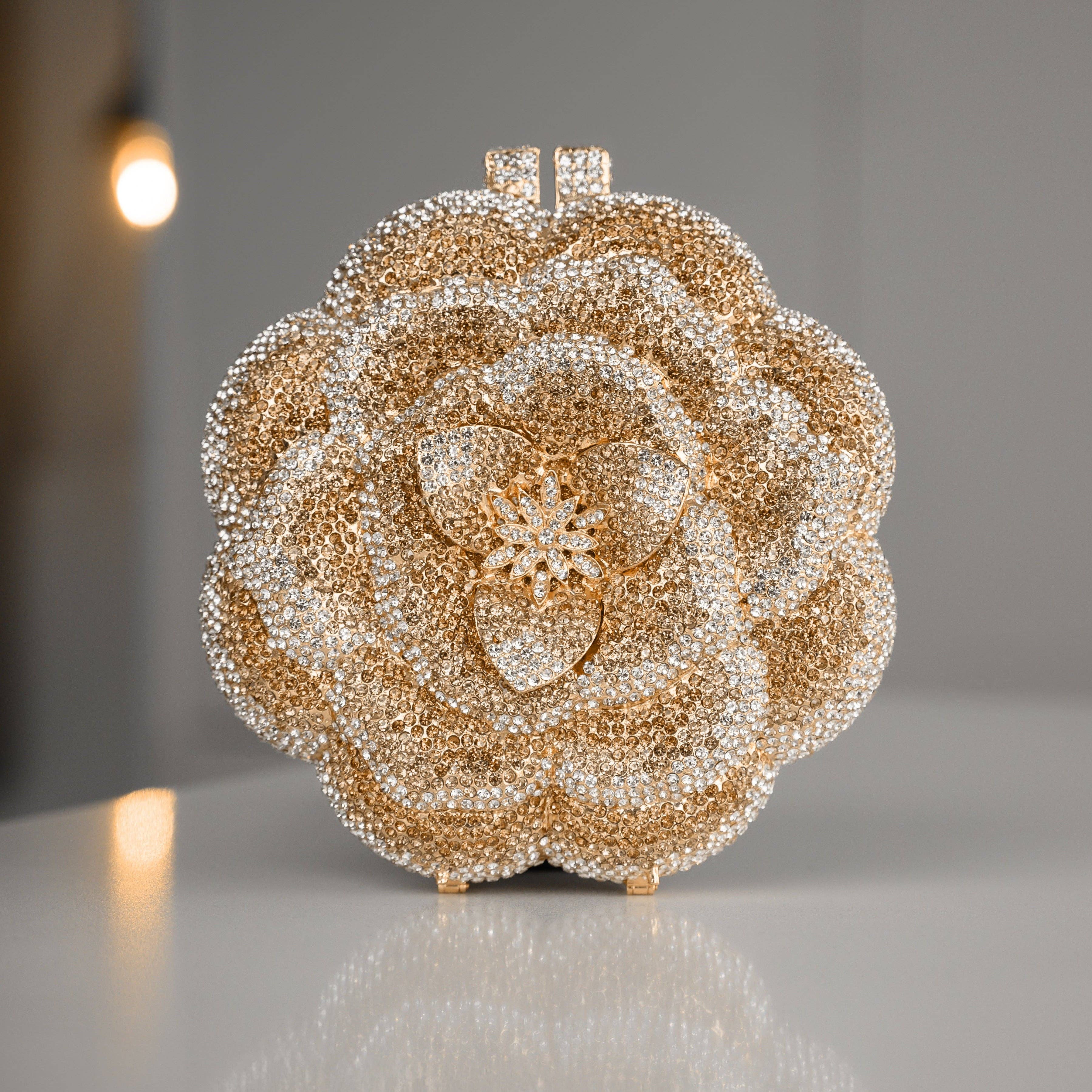 Jeline Floral Clutch – Statement Luxe Evening Piece