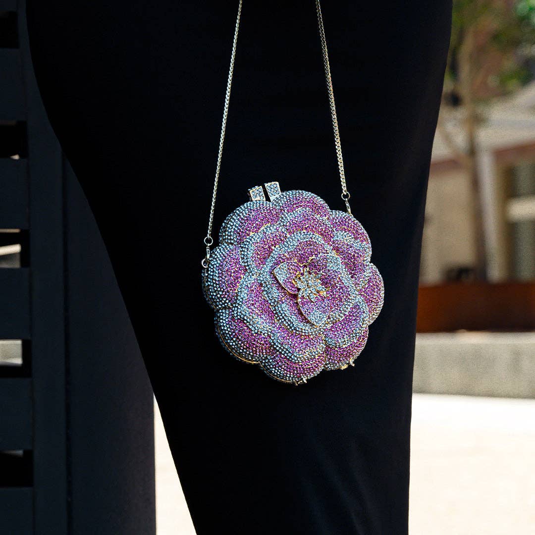 Jeline Floral Clutch – Statement Luxe Evening Piece