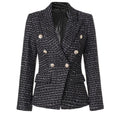 Tweed Gold Buttons Blazer
$244.07