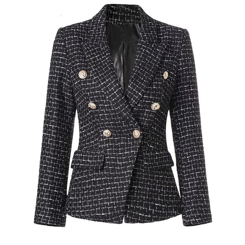 Tweed Gold Buttons Blazer
$244.07