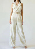 Tweed Hundstooth Jumpsuit