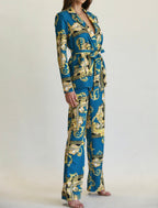 Baroque Print Blazer + Pant set