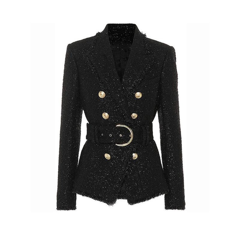Double Breasted Blazers with Slash
Gender: Women
Item Type: Blazers
Pattern Type: Solid
Style: Casual
Clothing Length: REGULAR
Closure Type: Double Breasted
Material: COTTON
Material: Polyester
Hooded: No
Sleeve Length(cm): Full
Collar: Notched
Decoratio