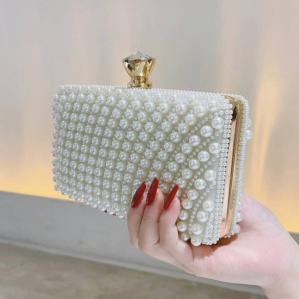 Pearl Elegance Evening Clutch