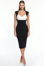 Monique Chiffon Bust Midi Dress