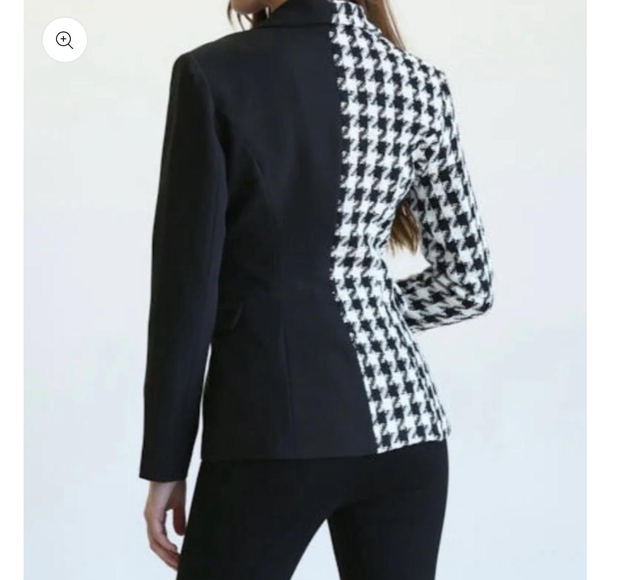 Houndstooth Tweed Blazer