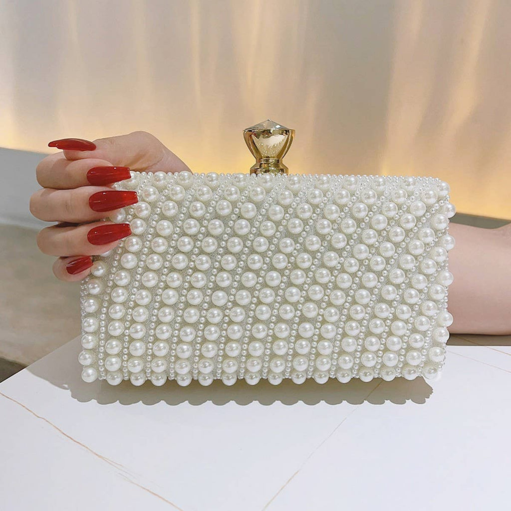 Pearl Elegance Evening Clutch