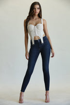 Noir Sculpt Corset Top