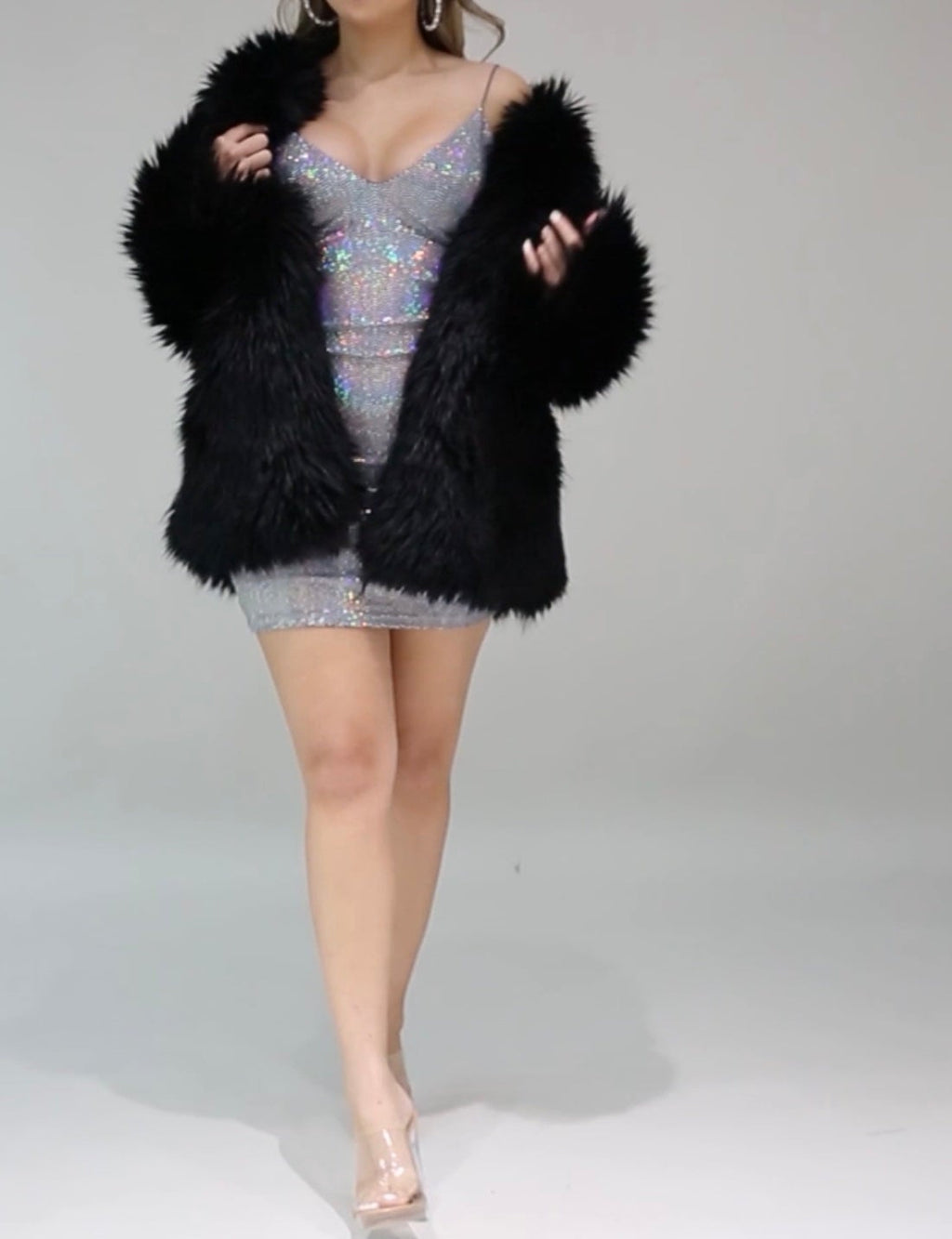 Vegan Fur Muave Jacket