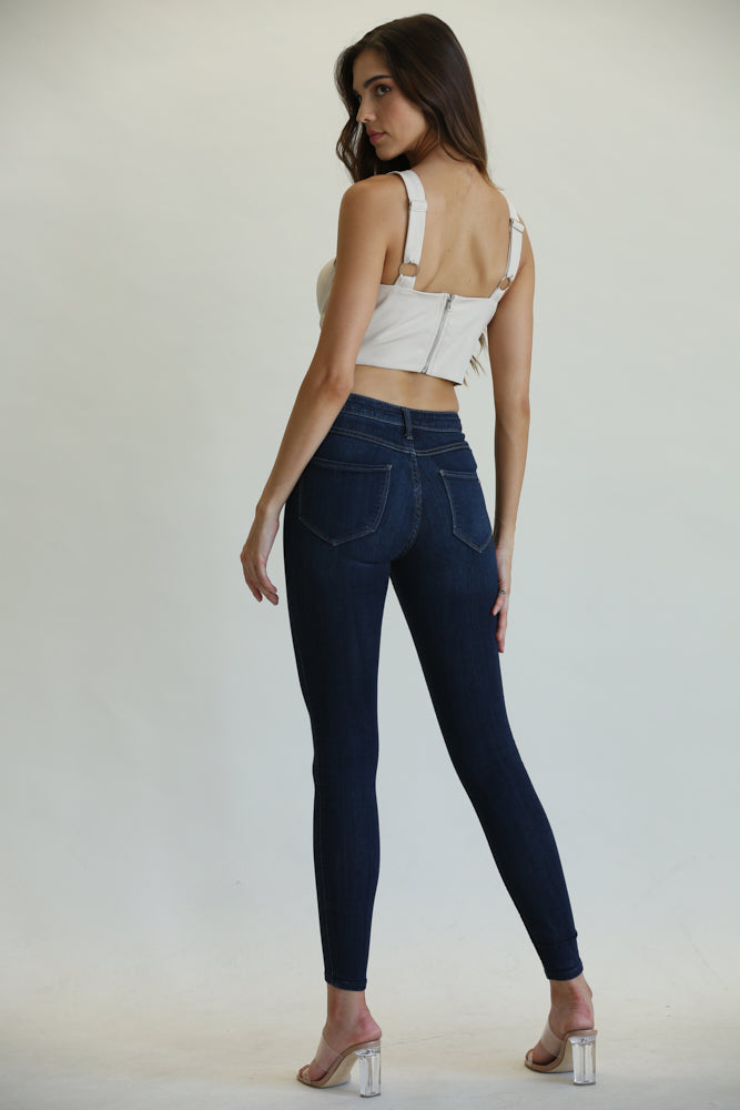 Noir Sculpt Corset Top