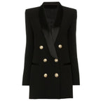 Stain Collar Blazer Dress
