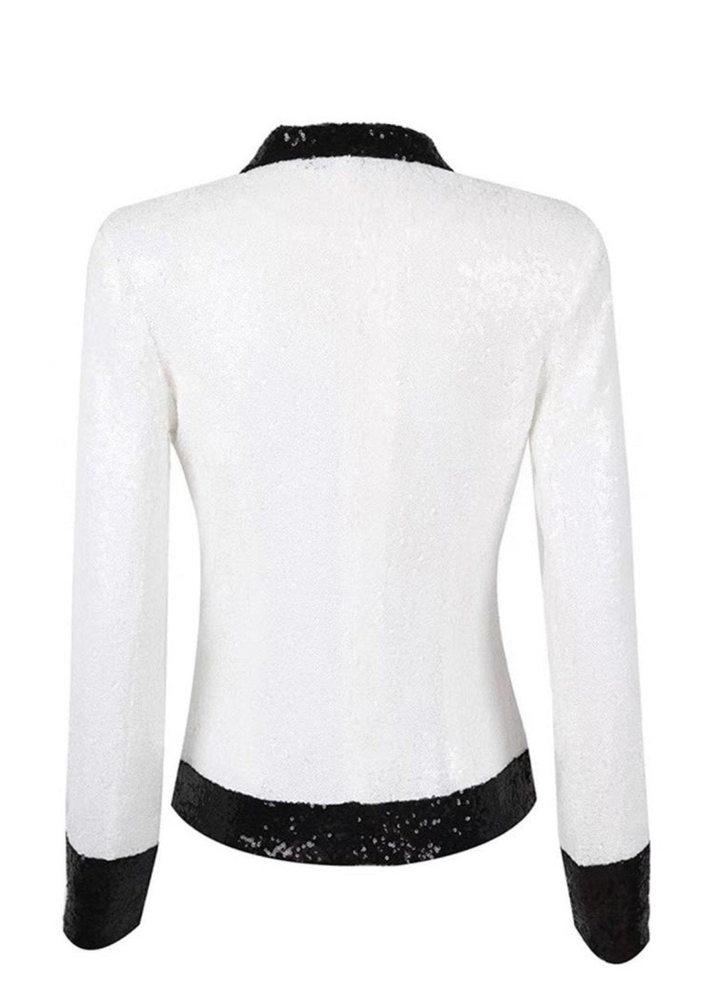 Sequined Black & White Blazerr