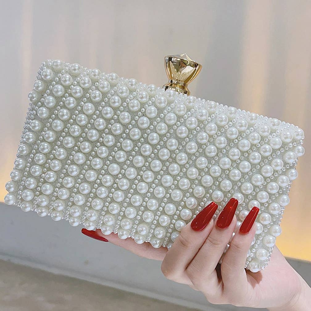 Pearl Elegance Evening Clutch