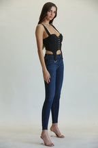 Noir Sculpt Corset Top